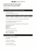 EC360® GLUE WHITE EC360® GLUE WHITE fiche technique de sécurité (MSDS)