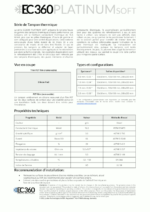EC360 PLATINUM SOFT EC360 PLATINUM SOFT Tampon Thermique Fiche Technique